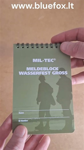 #waterproof Mil-tec waterproof writing notebook 10x15cm | Užrašų knygutė atspari drėgmei 10x15 cm