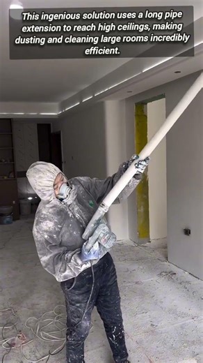 Efficient Long Pipe Solution For Dusting High Interior Roofs