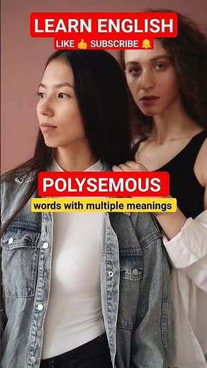 Polysemous Words: WATCH #learnenglish #english #polysemous