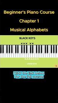 Beginner's Piano Course: Day 1 - MUSICAL ALPHABETS | EASY First Lesson for Beginner's (PART 1)