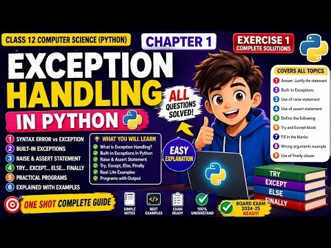 Class 12 Python Chapter 1 EXERCISE 1 to Excercise 9 Solved 😍 | NCERT Computer Science