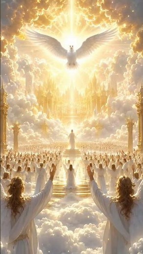 Millions of Angels Singing Before God's Glory! 🕊️✨ | A Glimpse of Heaven #angelic #angelarmy #jesus