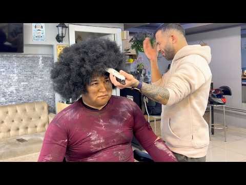 The Biggest Hair Transformation Ever / Homeless Man’s Huge Hair Gets Cut Off