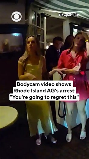 Newly released camera footage from last week showed the moment a Rhode Island assistant attorney general was arrested for allegedly trespassing, according to the Rhode Island Attorney General’s Office. In the video, as officers approached Special Assistant Attorney General Devon Flanagan and her friend Veronica Hannan, Flanagan pointed at one of them and requested that he turn off his body camera. During the incident, Flanagan repeated that she was "an AG." After attempts to de-escalate the situ