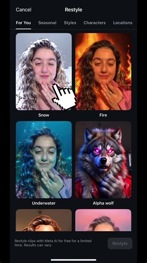 Restyle video in Edits app. #tutorial #editing #learnediting #edits #howto