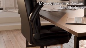 Waleaf Big and Tall Executive Office Chair with Flip-up Arms for Adult,Ergonomic High Back Adjustable Computer Desk chair