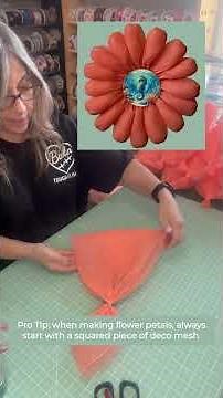 How to Make a Giant 3D Daisy Flower | 21" Deco Mesh | Beginner Friendly