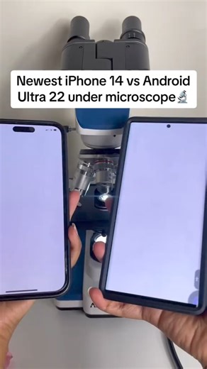 Are iPhones or Android better? #microscope #android #iphone | Micro Zoom Guy