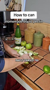 112K views · 2.7K reactions | Liquid pectin recipe 4 large granny smith apples 2 limes 1/4 cup lemon 4 -6 cups water Check out my link tree for the full printable recipe #canningandpreserving #pectin #canningtiktok #homesteading #creatorsearchinsights By MeganNoel | Canning Rebels Recipes | Facebook