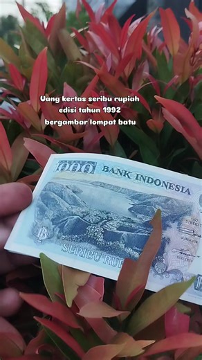 uang seribu rupiah tahun 1992 bergambar lompat batu#uang #uangkuno #uangindonesia