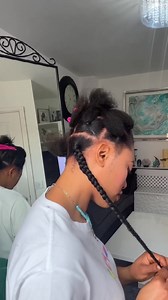 2.1M views · 10K reactions | Did jumbo braids on myself 凉 | Hair Tutorials & Lifestyle | Facebook