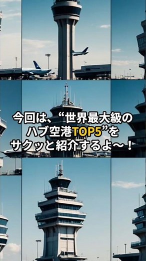 世界最大級のハブ空港TOP5｜空港が目的地になる旅✈️国際空港#ハブ空港#海外チャレンジ