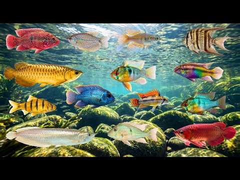 Top Most Beautiful River & Ocean Fish | Amazing Colorful Fish 4K