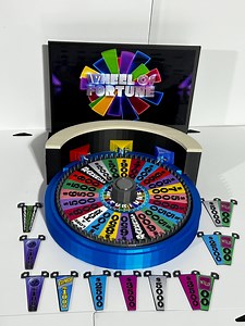 The Ultimate Wheel of Fortune 2024 Replica Set - Wheel 6.73 Inches - Www.facebook.com/aandm3dprints/ Www.makngames.com - Etsy
