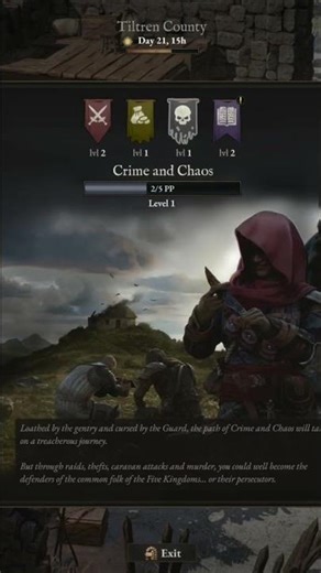 Wartales Challenges: Power, Nimble Fingers, Wisdom & Glory! #shorts