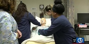 GREAT KIDS: Nursing students plan for spring break at a medical clinic
