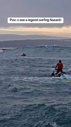 Spotting Garrett McNamara Surfing at Nazaré