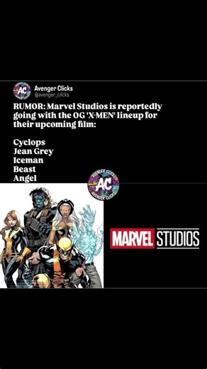 OG X-Men lineup reportedly coming in mcu!❌🧬✨#XMen #Marvel #MCU #Cyclops #JeanGrey #Wolverine #Shorts