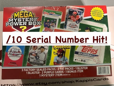 Serial Number /10 Hit From The New Mega Mystery Power Box Baseball Cards from Meijer/MJ Holdings