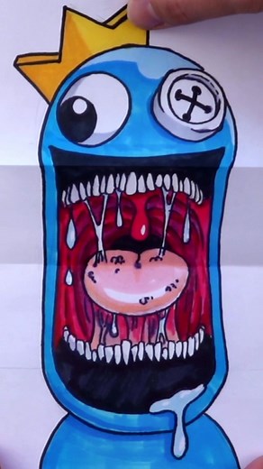 Rainbow Friends Paper Craft Transformation Tutorial