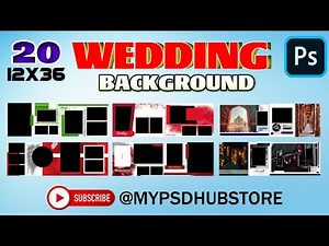 20 - 12x36 WEDDING PSD BACKGROUND
