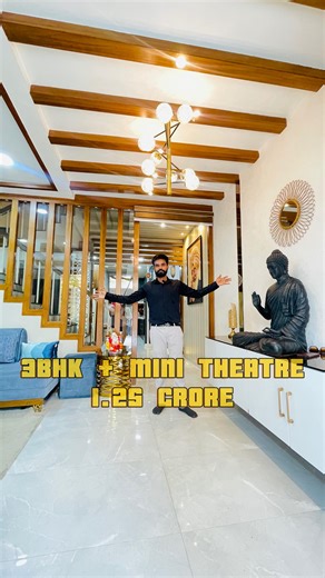 RAIPUR REAL ESTATES on Instagram: "Post no 636 ✔️ Miniplex vala 3BHK 🏡 A beautiful 3bhk + mini theatre , In prime location of raipur city Mahaveer nagar, House highlights :- . 1200 SQFT . EAST FACING . 2400 CONSTRUCTION . FULL FURNISHED FURNISHING HIGHLIGHTS . VINEER WORK FURNITURE . 2 nos SOFA SETS . 6 nos AIR CONDITIONING . 65 inch LG TV . MODULAR KITCHEN . CHIMNEY . MICROWAVE . DOUBLE DOOR REFRIGERATOR . FULL BODY MASSAGER . PERSONAL GYM . WALL MOUNTED BED AND WARDROBE . FALSE CEILING MINIPL