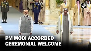 PM Modi receives ceremonial welcome at Presidential Palace in Abu Dhabi #abudhabi #uae #pmmodi | Asian News International (ANI)