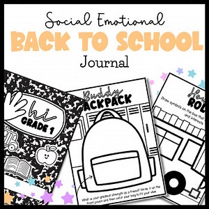 Back to School Morning Work - SEL First Day of School Worksheets - First Week