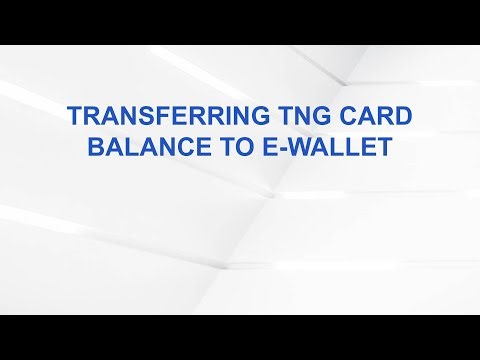 Transferring TNG Card Balance to E-Wallet