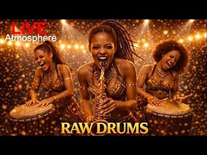 Afro Tech House - RAW African Drums Djembe Festival Vol 2 | Live Concert Atmosphere Instrumental mix