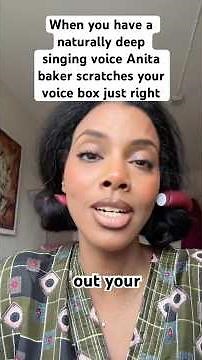 Singing Anita baker “sweet love”when you have a naturally deep singing voice #contralto #deepvoice