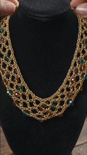 Incredible crochet beaded necklace ideas for crochet lovers#fashion # diy # craft