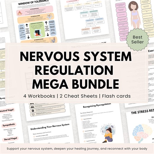 Nervous System Regulation Worksheets: Polyvagal Theory, Somatic Therapy (digital Download) - Etsy