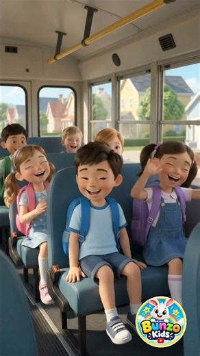The Happiest School Bus Ride 🚌😍🎵 | Kids Fun & Music | 3D Animation #kidsschool #kidssongs #funkykids