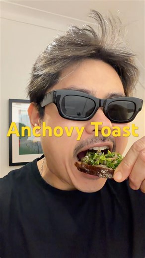 Anchovy toast #homecook #easyrecipe #toast #cookingvideo