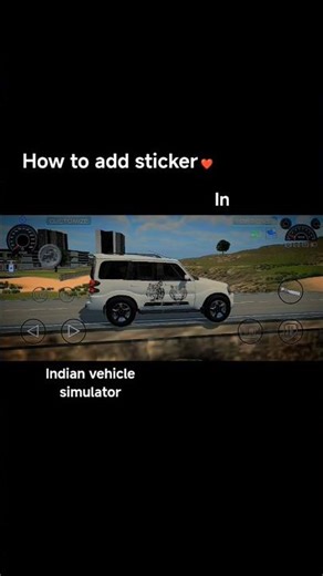 How to add sticker in Indian vehicle simulator #shorts#gaming #trending