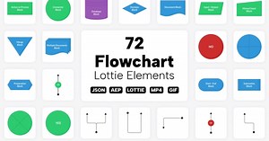 Flowchart Lottie Elements