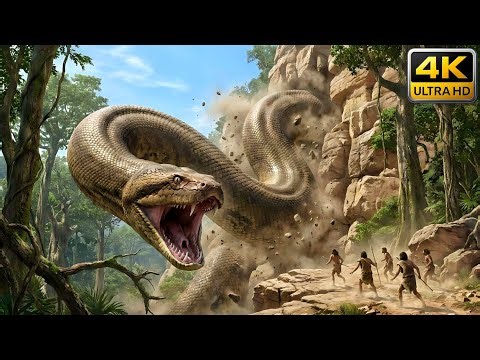 Titanoboa vs Prehistoric Humans: How They Survived the World’s Largest Snake | Millions of Years Ago