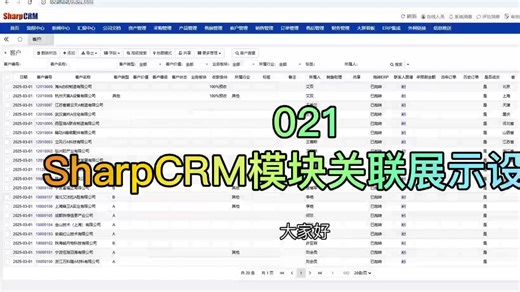021、SharpCRM低代码平台：模块关联展示设置