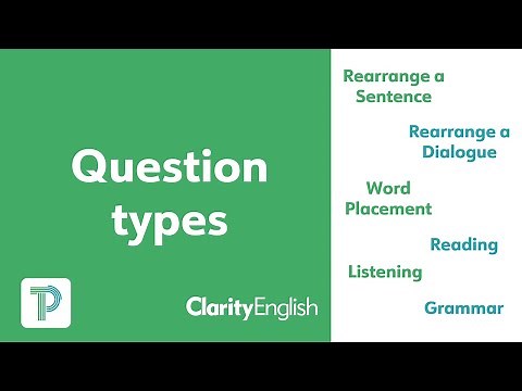 Dynamic Placement Test: Question types