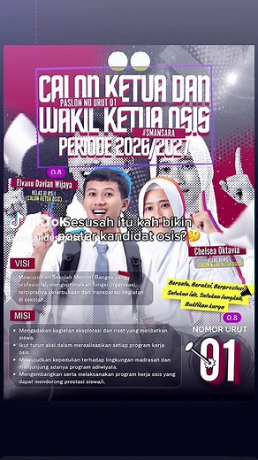 Desain Poster Kandidat OSIS di Canva: Tips & Inspirasi