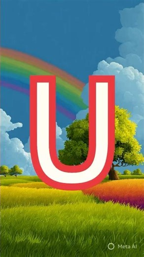 U for Umbrella ☂️ | Alphabet Learning for Kids | ABC Phonics #shorts #umbrella #alphabetlearning