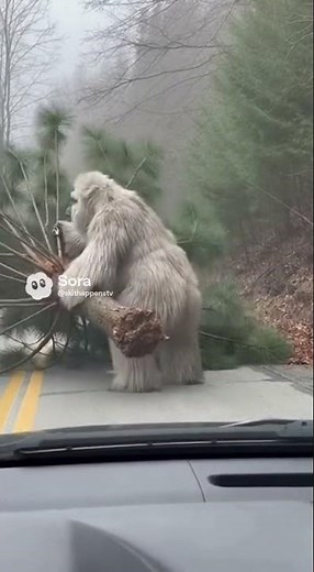 Sasquatch sighting 🦍-(caught stealing trees) #funny #comedyfilms
