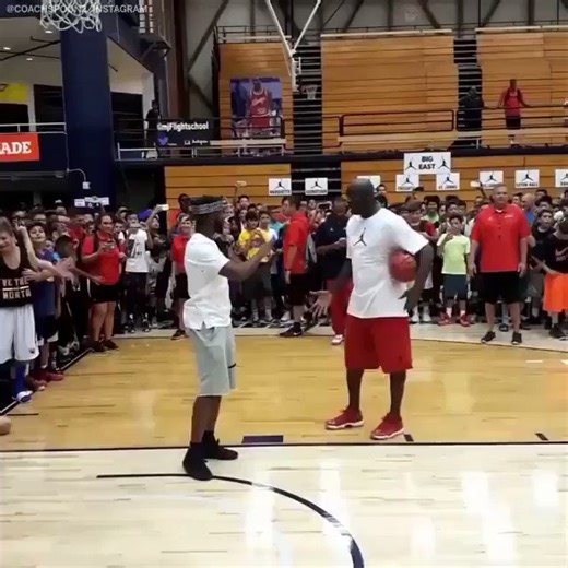 When Chris Paul bet Michael Jordan the whole camp would get free Jordans if he missed, and he made every shot 😂