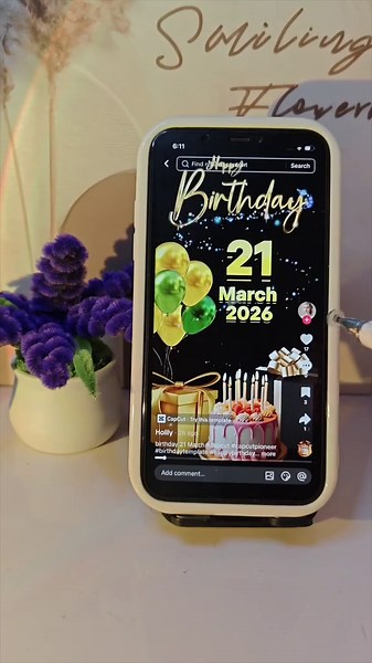 Happy Birthday Template for March 21st