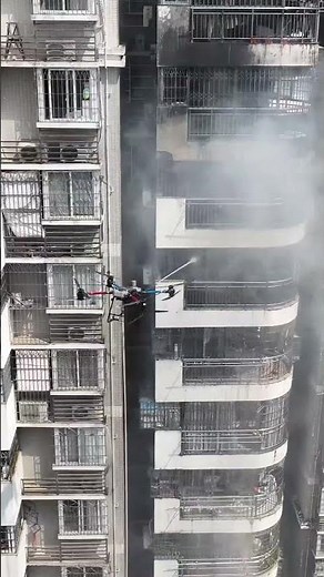 DJI FC30 Drone Assists High‑Rise Firefighting