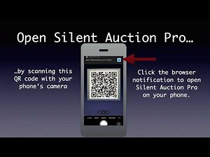 Silent Auction Pro: Using QR Codes