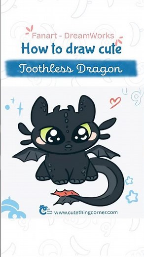 Sketching Toothless How to train your dragon