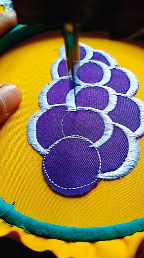 162K views · 187 reactions | Embroidery inspiration making grapes from patchwork | Sewing Embroidery | Facebook