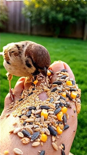 How to hand-feed a wild sparrow. #tutorial